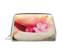 Beauty case in pelle con conchiglie e paesaggi marini, trousse da viaggio, organizer per articoli da toeletta