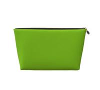 Beauty case in pelle giallo-verde per uomo, borsa da viaggio, Beauty case 1