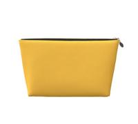 Beauty case in pelle giallo-verde per uomo, borsa da viaggio, Beauty case 4