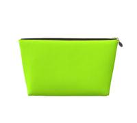 Beauty case in pelle giallo-verde per uomo, borsa da viaggio, Borsa da
