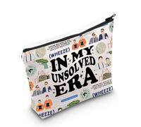 Beauty case ispirato a serie televisive, regalo per i fan dei programmi televisivi, Unsolved Era Bag Eu, Borsa cosmetica con stampa