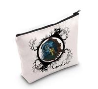 Beauty case ispirato al film horror gotico per amanti del cinema, regalo spaventoso animazione, Borsa Cora EU, Borsa cosmetica con stampa