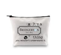 Beauty case ispirato alla serie televisiva, borsa per cosmetici, idea regalo per fan, ragazze e donne, È un Bridgert-on Eu, M, A tema, ispirato a Bridgerton