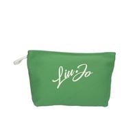 Beauty case Liu Jo M in canvas con logo VA3166 T0300 shamrock