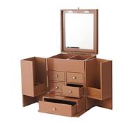 Beauty case multifunzionale per trucchi, contenitore multistrato con cassetto bianco, per camera da letto, cassettiera, gioielli, controsoffitto, rossetto, profumo, organizer (B)