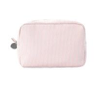 Beauty Case Multifunzione Portacosmetici Per Viaggio Estetico Portatile | Astuccio per Cosmetici a Righe Per Donna Scuola Spiaggia Palestra Campeggio Outdoor Gite Vacanza Weekend Avventure