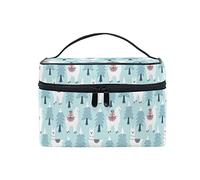 Beauty case natalizio carino con pecore per donne, trousse da toilette a forma di treno, Come mostrato, Taglia unica, Zaini