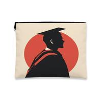 Beauty case per abiti da laurea con cappellini e cappellini, borsa da viaggio per donne e ragazze, organizer portatile in tela con cerniera, piccola classe 2026, 17,8 x 22,9 cm