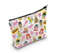 Beauty case per amanti dei fenicotteri rosa, nero, per appassionati di film, stile vintage, regalo per lei, Pieno di Grazia