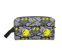 Beauty case per uomini e donne, con gufo lunare, borsa da viaggio per cosmetici, borsa da toilette da appendere, borsa da barba per accessori da viaggio