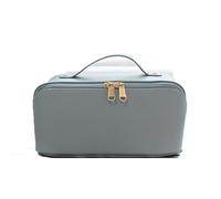 Beauty case personalizzato con monogramma | Borsa per il trucco personalizzata | Regalo personalizzato per lei, regalo personalizzato per damigella d'onore, trousse da viaggio, Blu, embroidery name