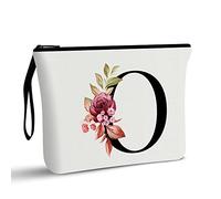 Beauty case personalizzato dalla A alla Z, regalo di compleanno per donne e mamme, regalo per la migliore amica, borsa cosmetica per sposa e damigella d'onore, Signore (O)