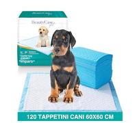 Beauty Case Pet Tappetini Igienici per Cani 60x60cm - 120x Traversine Cani e Gatti per Addestramento Cuccioli - Monouso, Super Assorbenti, Antiodore - Assorbenza 4/5