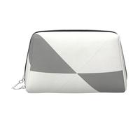 Beauty case portatile con stampa diagonale a tre forme, da donna, borsa da viaggio, può contenere pennelli da trucco e articoli da toeletta, Tri Forme diagonali, One Size, Classico