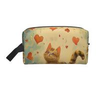Beauty case portatile da viaggio con stampa di cani Labrador Retriever, borsa da viaggio impermeabile, organizer da palestra per rasatura e doccia, borsa per il trucco con manico, per uomini e donne