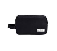 Beauty case portatile da viaggio con tasche multiple e materiale resistente all'acqua, leggero e compatto per un facile utilizzo, Come da immagine, Is black