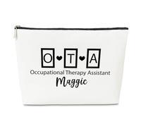 Beauty case regalo per lavoratori e terapisti per la terapia occupazionale, per donne psicologiche, regalo di ringraziamento per la pensione, borsa regalo OT Month per articoli da toeletta, assistente