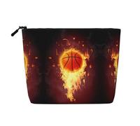 Beauty case riutilizzabile con stampa bandiera del Libano - Organizer da viaggio per articoli da toeletta, sacchetto multiuso per riporre tutti i giorni delle donne, Basket Fired Up, Taglia unica