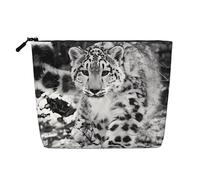 Beauty case riutilizzabile con stampa bandiera eritrea - Organizer da viaggio per articoli da toeletta, borsa multiuso per la conservazione quotidiana delle donne, Leopardo delle nevi., Taglia unica