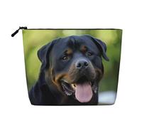 Beauty case riutilizzabile con stampa bandiera eritrea - Organizer da viaggio per articoli da toeletta, borsa multiuso per la conservazione quotidiana delle donne, Carta da parati Rottweiler, Taglia