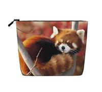 Beauty case riutilizzabile con stampa bandiera eritrea - Organizer da viaggio per articoli da toeletta, borsa multiuso per la conservazione quotidiana delle donne, Panda rosso., Taglia unica