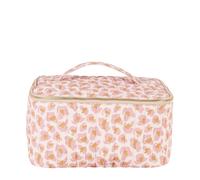 Beauty case rosa blush con fantasia
