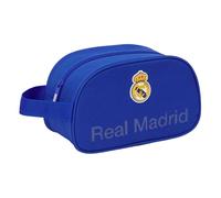 Real Madrid, borsa da scuola per bambini media, con manico, borsa per bambini, adattabile al carrello, facile da pulire, comoda e versatile, qualità e resistenza, 26 x 12 x 15 cm