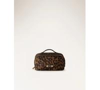 Beauty Case Small in tessuto tecno con stampa animalier e Op Borbonese