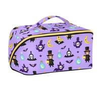 Beauty case spirituale con divisori, leggero, per Halloween, motivo: dottore della peste, accessorio da viaggio