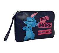 BEAUTY CASE STITCH DISNEY POCHETTE IN ECOPELLE CON LACCETTO ORGANIZER - D07715MC