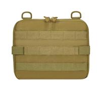 Beauty case tattico, organizer da viaggio ad alta capacità | Nylon 1000D, Tasche multiple con cerniera, Cuciture rinforzate, Leggero, Articoli essenziali per la cura personale(Brown)