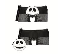 Beauty case toilette viaggio incubo prima di Natale- grande capacità di archiviazione - 100% poliuretano - chiusura a cerniera