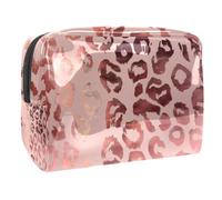 Beauty case trasparente con motivo floreale di magnolie, borse da viaggio per articoli da toeletta - borse trasparenti per cosmetici, Multicolore 2., 18.5x7.5x13cm/7.3x3x5.1in