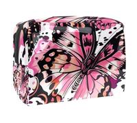 Beauty case trasparente con motivo floreale di magnolie, borse da viaggio per articoli da toeletta - borse trasparenti per cosmetici, Multicolore 6., 18.5x7.5x13cm/7.3x3x5.1in