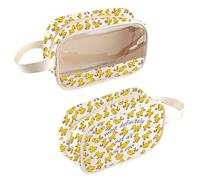 Beauty case trasparente per amanti delle anatre, idea regalo per la salute mentale, regalo motivazionale per animali, In un sacchetto di fila