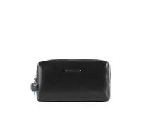 Beauty case uomo in pelle a due scomparti N