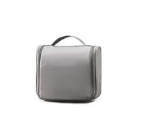 Beauty Case Viaggio Impermeabile Con Gancio 4 Compartimenti Borsa Toilette Uomo Donna Portatrucchi Appeso (Grey,Plus Size)