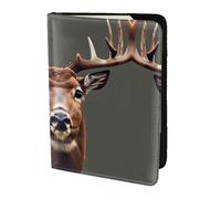 Beauty Deer Stampa Porta Passaporto Per Viaggio Must Have, Custodia Per Passaporto Per Accessori Da Viaggio Per Donne Uomini, Nero, One Size