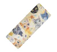 Beauty Devon Rexcats Tappetino da yoga stampato oro da viaggio in gomma naturale antiscivolo, con tappetino da yoga tapete para ejercicio 180,3 x 66 cm per la casa