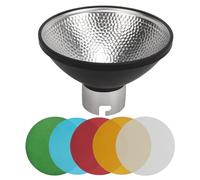 Beauty Dish con riflettore standard AD M con 5 filtri colorati, diffusore morbido e effetti di luce trasparenti per ritratti, prodotti ed eventi, compatibile con i flash Godox