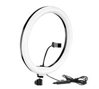 Beauty FILL Light - Anello di luce, per foto Auxiliary Light LED Ring Ra, pompa con treppiede, Halo LED ricaricabile per la fotografia - luce, registrazione video Gray - Anello di selfie USB,