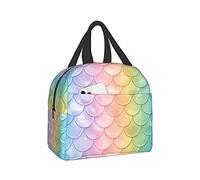 Beauty Fish Scales Pattern Mermaid Lunch Box riutilizzabile Lunch Bag Contenitore per il pranzo per donne uomini adulti Lavoro Viaggi Picnic