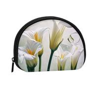 Beauty Flowers Mini Storage Bag Shell Wallet Piccolo portamonete con mini con cerniera Cambiare borsa per le chiavi delle monete è anche possibile riporre qualsiasi piccolo oggetto che si desidera,