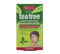 Beauty Formulas Australian tea tree deep cleansing nose pore strips - 6 strips by Beauty Formulas