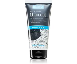 Beauty Formulas Charcoal scrub viso con carbone attivo 150 ml