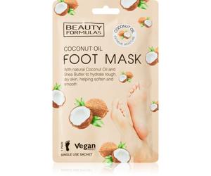 Beauty Formulas Coconut Oil maschera idratante e nutriente per le gambe 1 pz