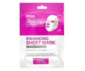 Beauty Formulas Maschera Rinforzante in Tessuto alla Niacinamide