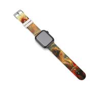 Beauty Girl Phoenixs - Cinturino di ricambio in silicone compatibile con Apple Watch, 42mm/44mm, Acciaio inossidabile, Ametista