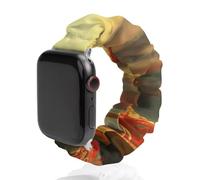 Beauty Girl Phoenixs Scrunchie Cinturino di ricambio morbido elastico compatibile con Apple Watch, 38mm/40mm, Acciaio inossidabile, Nessuna pietra preziosa