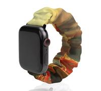 Beauty Girl Phoenixs Scrunchie Cinturino di ricambio morbido elastico compatibile con Apple Watch, 38mm/40mm, Acciaio inossidabile, Nessuna pietra preziosa